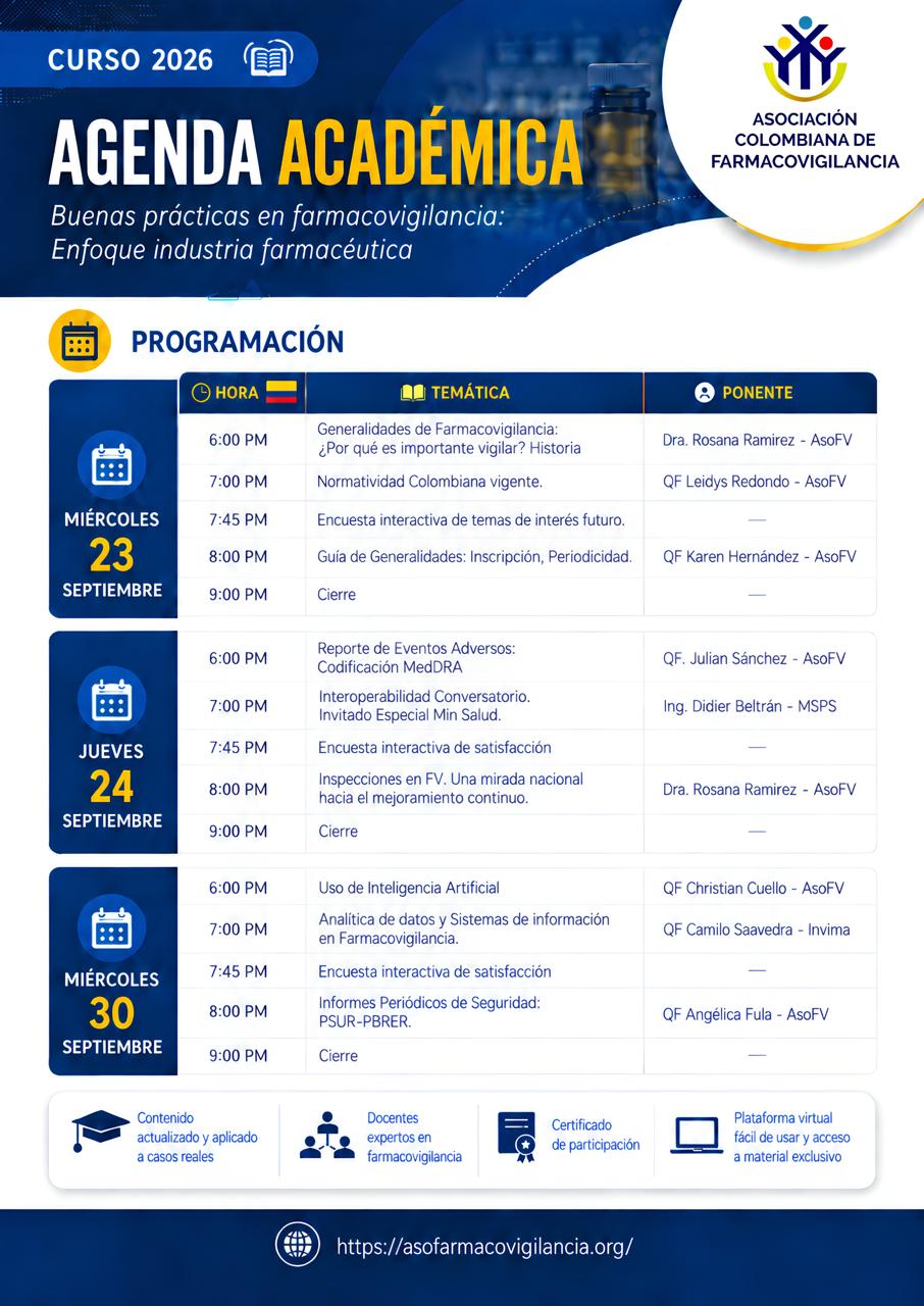 Agenda Curso BPFV 2026